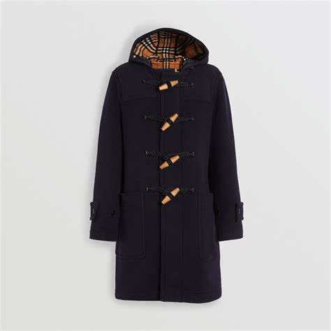 burberry jack mit kapuze|Dufflejacke aus Wolle (Camp) .